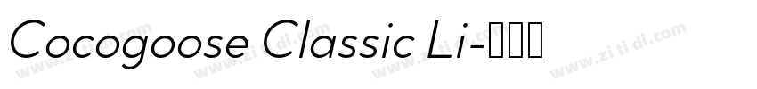 Cocogoose Classic Li字体转换